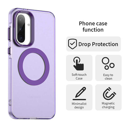 Husa MagSafe pentru Samsung Galaxy A36 A366, Techsuit, CandyCase, Mov