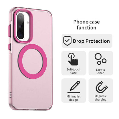 Husa MagSafe pentru Samsung Galaxy A36 A366, Techsuit, CandyCase, Roz