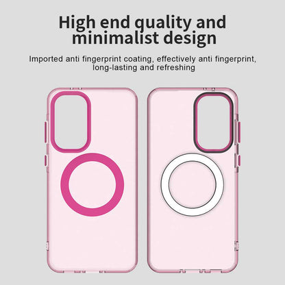 Husa MagSafe pentru Samsung Galaxy A36 A366, Techsuit, CandyCase, Roz