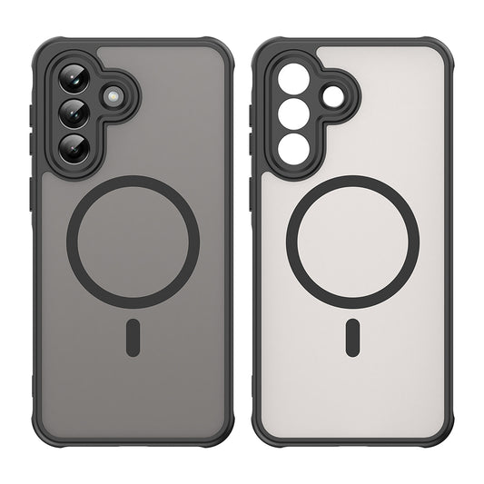 Husa MagSafe pentru Samsung Galaxy A37 5G, Techsuit, HaloFrost II, Neagra