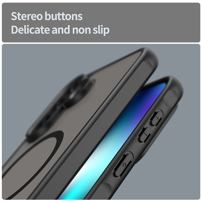 Husa MagSafe pentru Samsung Galaxy A37 5G, Techsuit, HaloFrost II, Neagra