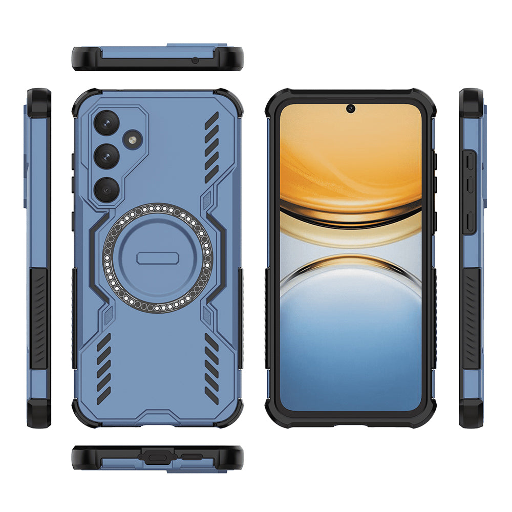 Husa MagSafe pentru Samsung Galaxy A55 5G A556, Techsuit, ArmorMag, Albastra