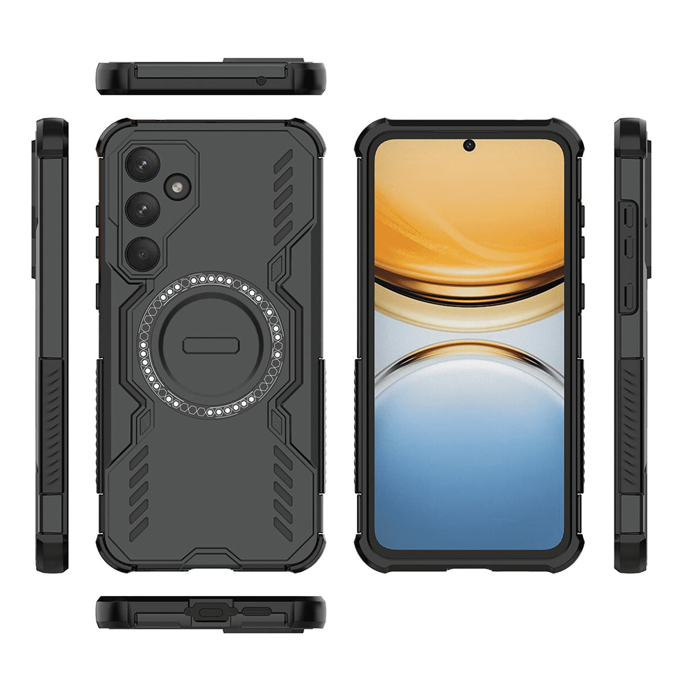 Husa MagSafe pentru Samsung Galaxy A55 5G A556, Techsuit, ArmorMag, Neagra