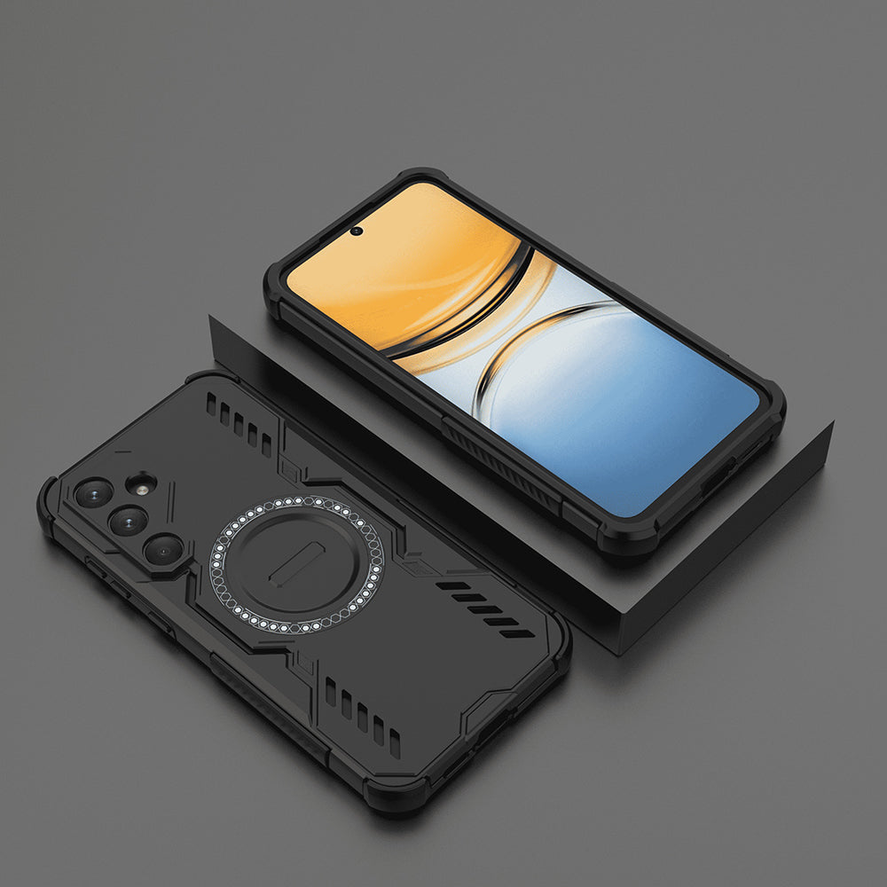 Husa MagSafe pentru Samsung Galaxy A55 5G A556, Techsuit, ArmorMag, Neagra