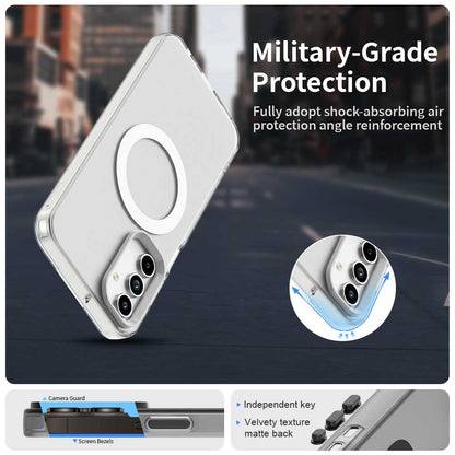 Husa MagSafe pentru Samsung Galaxy A55 5G A556, Techsuit, CandyCase, Alba