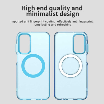 Husa MagSafe pentru Samsung Galaxy A55 5G A556, Techsuit, CandyCase, Albastra
