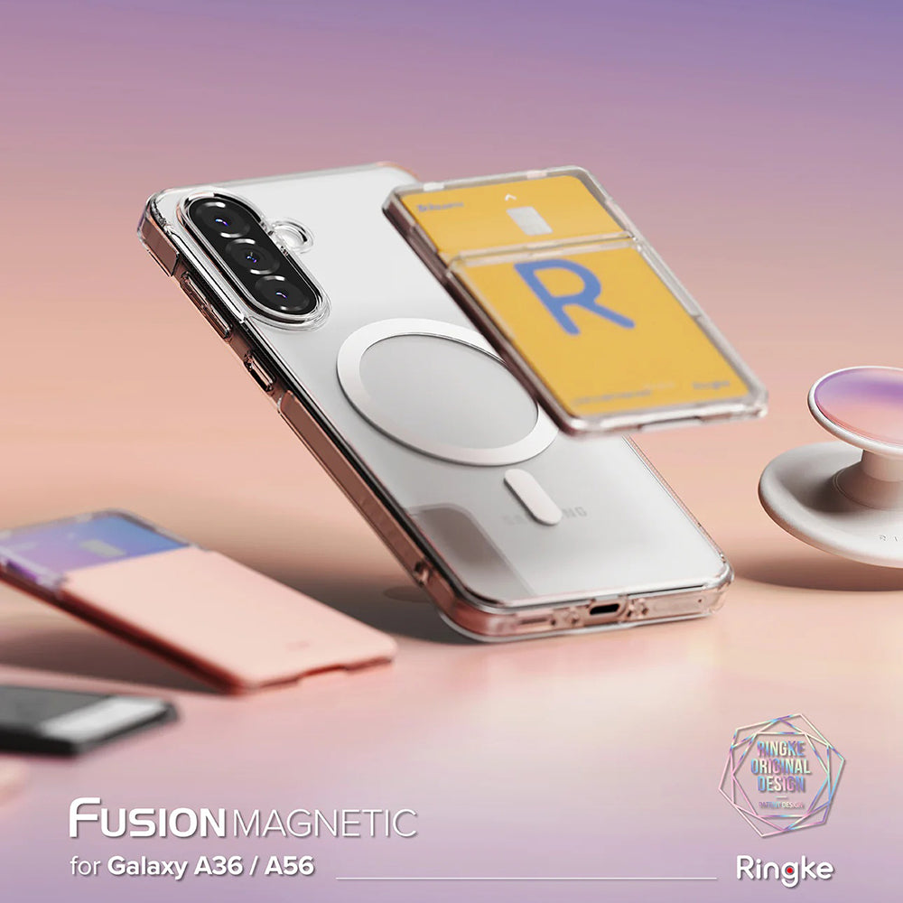 Husa MagSafe pentru Samsung Galaxy A56 A566 / A36 A366, Ringke, Fusion, Transparenta
