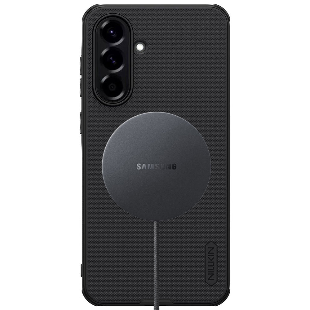 Husa MagSafe pentru Samsung Galaxy A56 A566, Nillkin, Super Shield Pro, Neagra