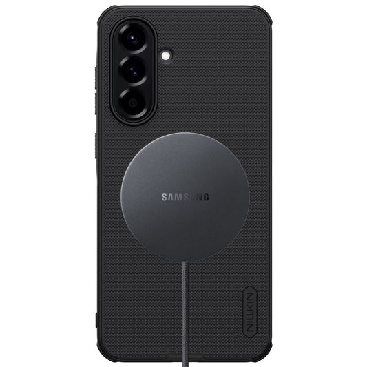 Husa MagSafe pentru Samsung Galaxy A56 A566, Nillkin, Super Shield Pro, Neagra
