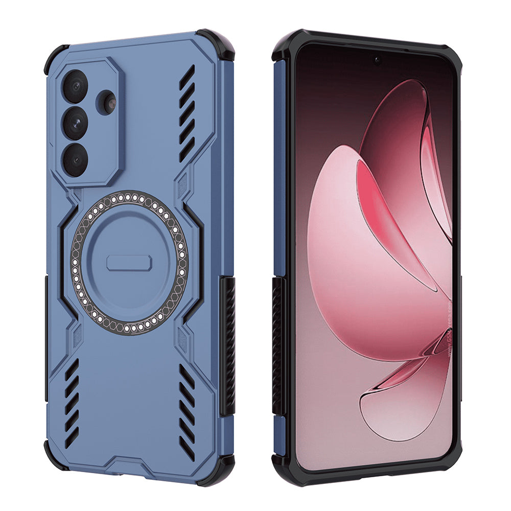 Husa MagSafe pentru Samsung Galaxy A56 A566, Techsuit, ArmorMag, Albastra