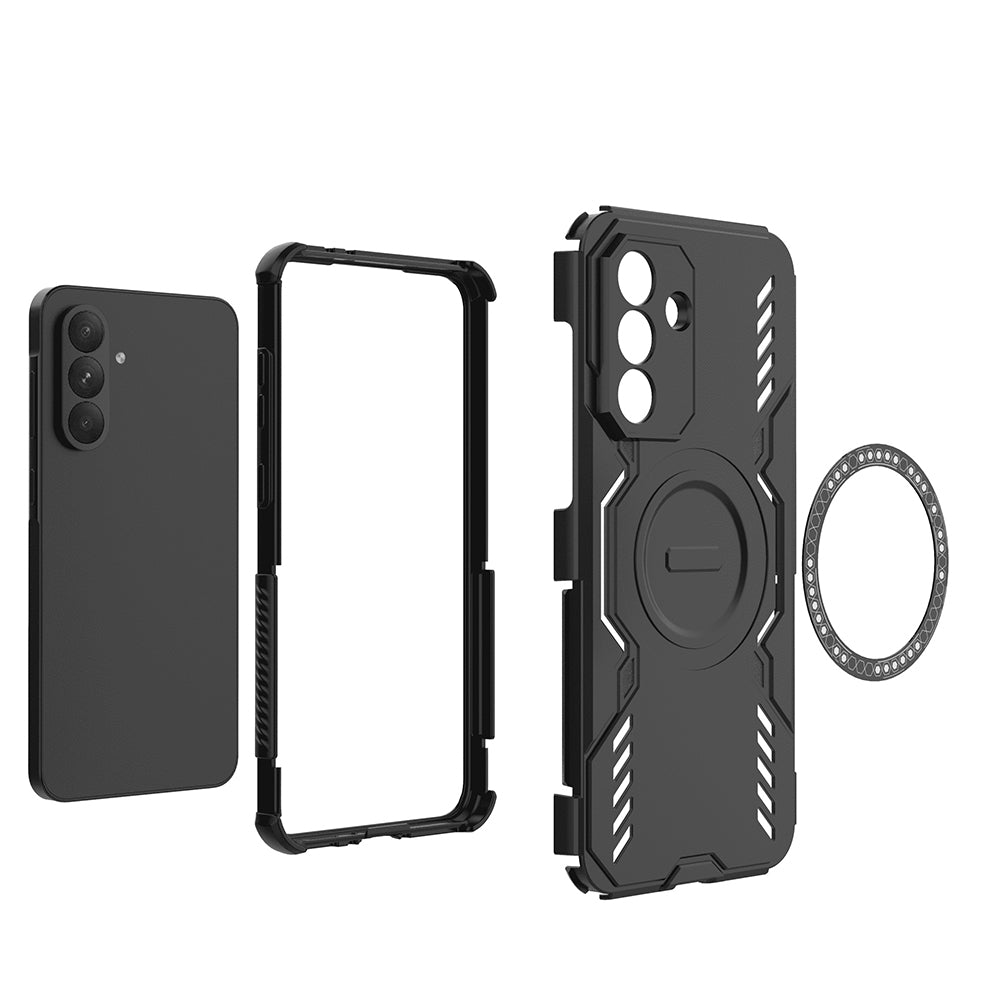 Husa MagSafe pentru Samsung Galaxy A56 A566, Techsuit, ArmorMag, Albastra