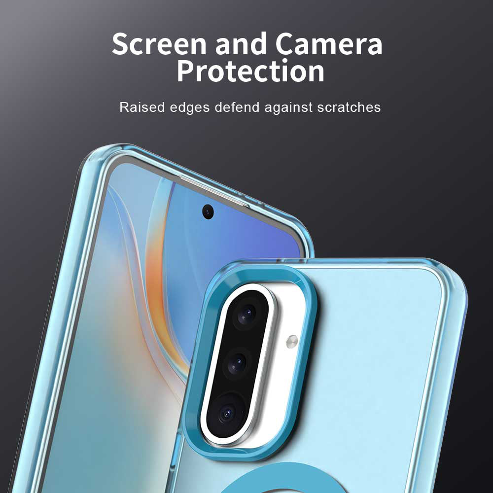 Husa MagSafe pentru Samsung Galaxy A56 A566, Techsuit, CandyCase, Albastra