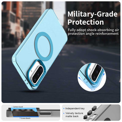 Husa MagSafe pentru Samsung Galaxy A56 A566, Techsuit, CandyCase, Albastra