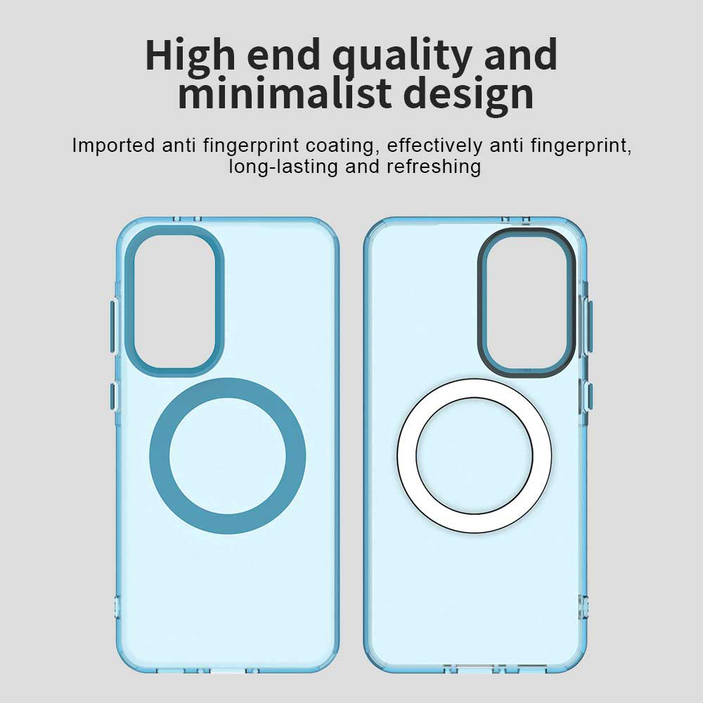 Husa MagSafe pentru Samsung Galaxy A56 A566, Techsuit, CandyCase, Albastra