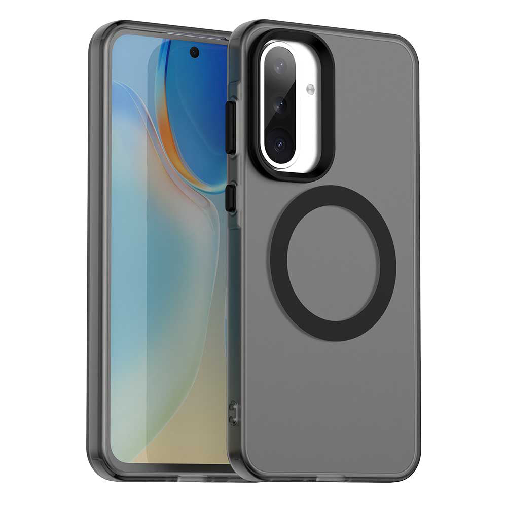 Husa MagSafe pentru Samsung Galaxy A56 A566, Techsuit, CandyCase, Neagra