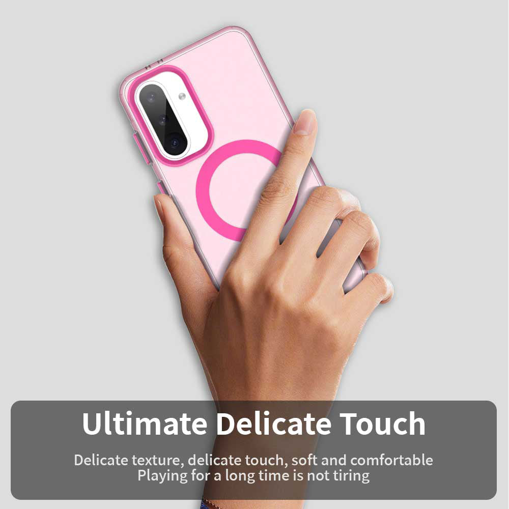 Husa MagSafe pentru Samsung Galaxy A56 A566, Techsuit, CandyCase, Roz