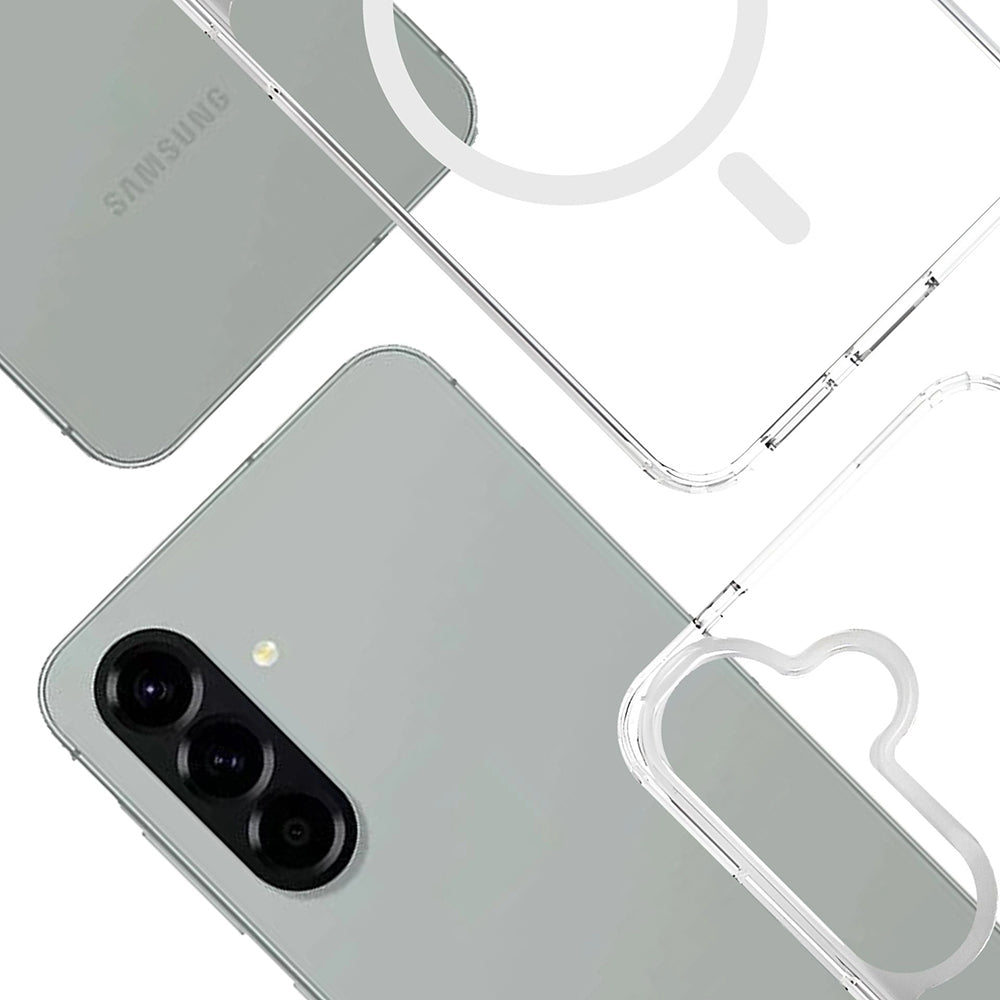 Husa MagSafe pentru Samsung Galaxy A57 5G, 3MK, Armor MagCase, Transparenta