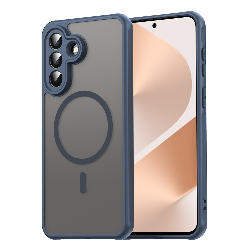 Husa MagSafe pentru Samsung Galaxy A57 5G, Techsuit, HaloFrost II, Bleumarin