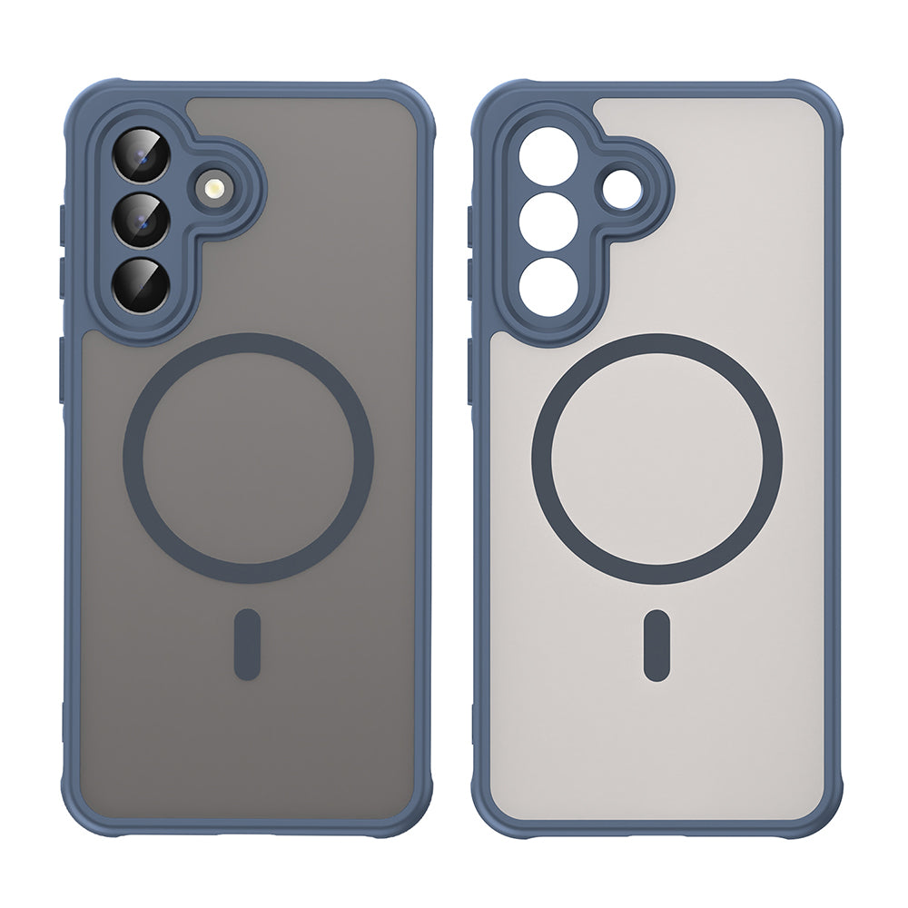 Husa MagSafe pentru Samsung Galaxy A57 5G, Techsuit, HaloFrost II, Bleumarin