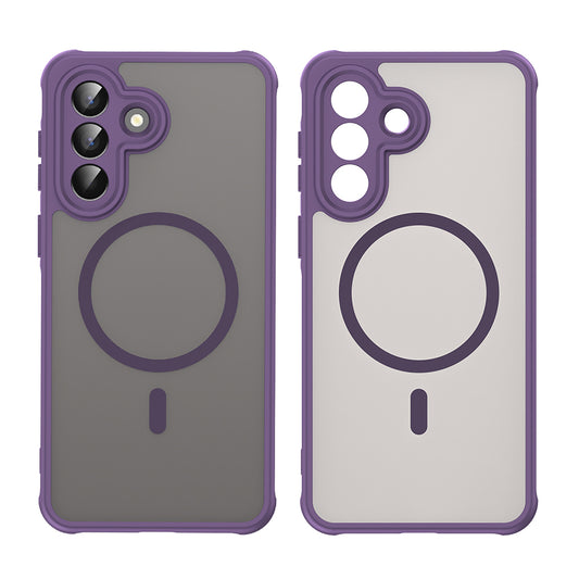 Husa MagSafe pentru Samsung Galaxy A57 5G, Techsuit, HaloFrost II, Mov