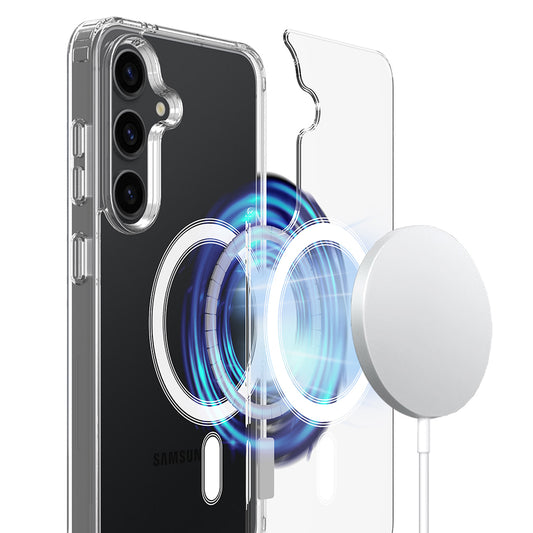 Husa MagSafe pentru Samsung Galaxy A57 5G, Techsuit, Pro, Transparenta