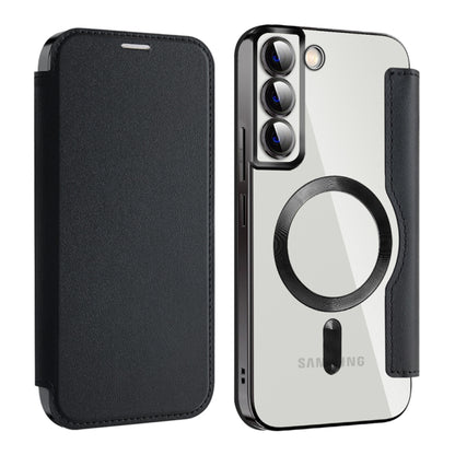 Husa MagSafe pentru Samsung Galaxy S22+ 5G S906, Techsuit, SmartMag Book, Neagra