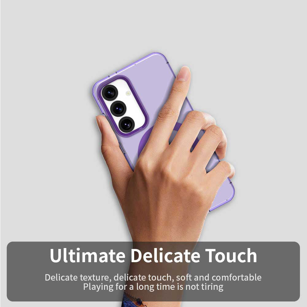 Husa MagSafe pentru Samsung Galaxy S23 FE S711, Techsuit, CandyCase, Mov