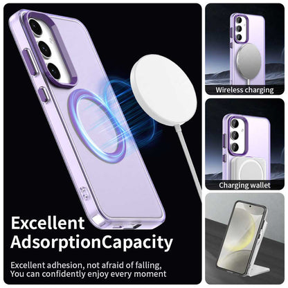 Husa MagSafe pentru Samsung Galaxy S23 FE S711, Techsuit, CandyCase, Mov