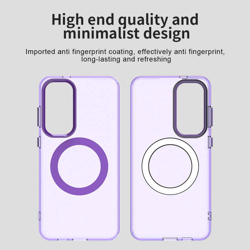 Husa MagSafe pentru Samsung Galaxy S23 FE S711, Techsuit, CandyCase, Mov