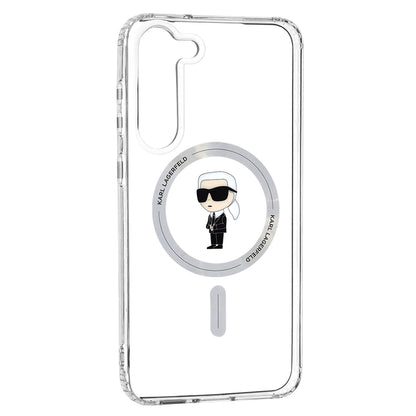 Husa MagSafe pentru Samsung Galaxy S23+ S916, Karl Lagerfeld, IML Ikonik Karl, Transparenta