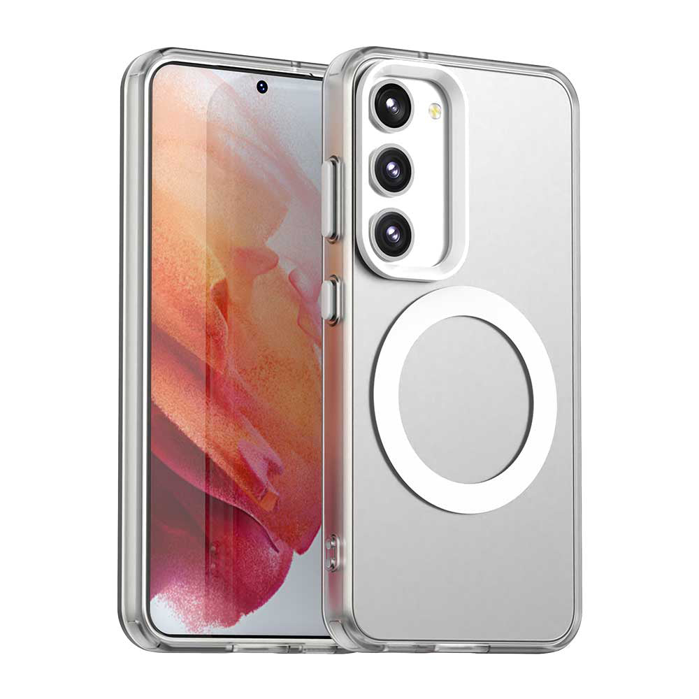 Husa MagSafe pentru Samsung Galaxy S23+ S916, Techsuit, CandyCase, Alba