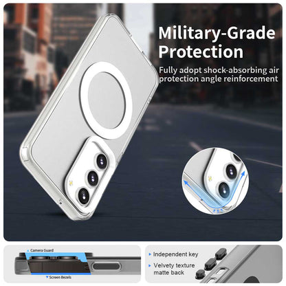 Husa MagSafe pentru Samsung Galaxy S23+ S916, Techsuit, CandyCase, Alba