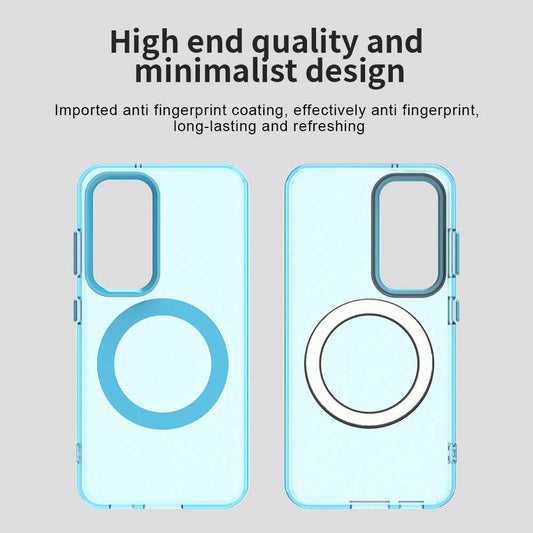 Husa MagSafe pentru Samsung Galaxy S23+ S916, Techsuit, CandyCase, Albastra