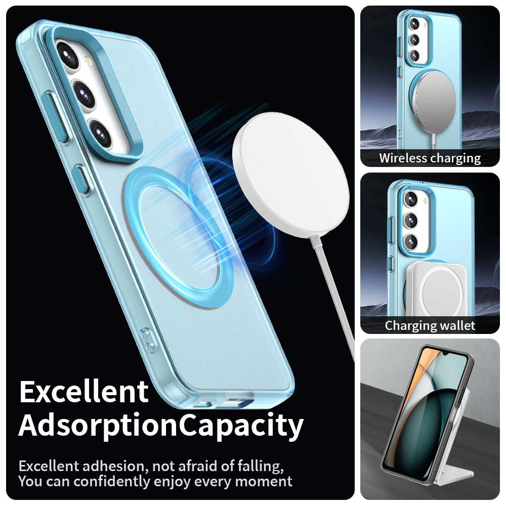 Husa MagSafe pentru Samsung Galaxy S23+ S916, Techsuit, CandyCase, Albastra