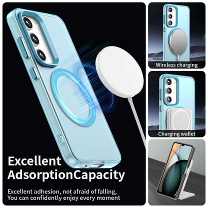 Husa MagSafe pentru Samsung Galaxy S23+ S916, Techsuit, CandyCase, Albastra