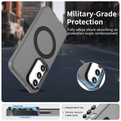 Husa MagSafe pentru Samsung Galaxy S23+ S916, Techsuit, CandyCase, Neagra