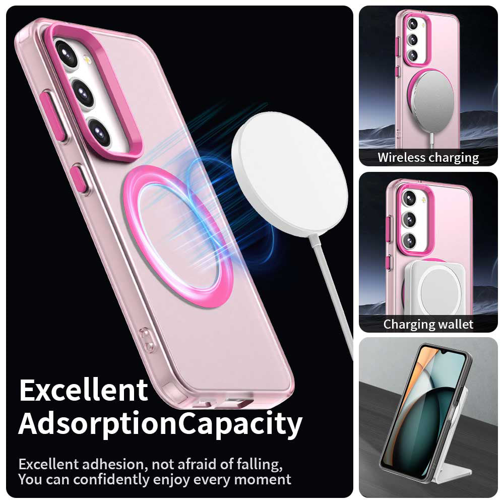 Husa MagSafe pentru Samsung Galaxy S23+ S916, Techsuit, CandyCase, Roz