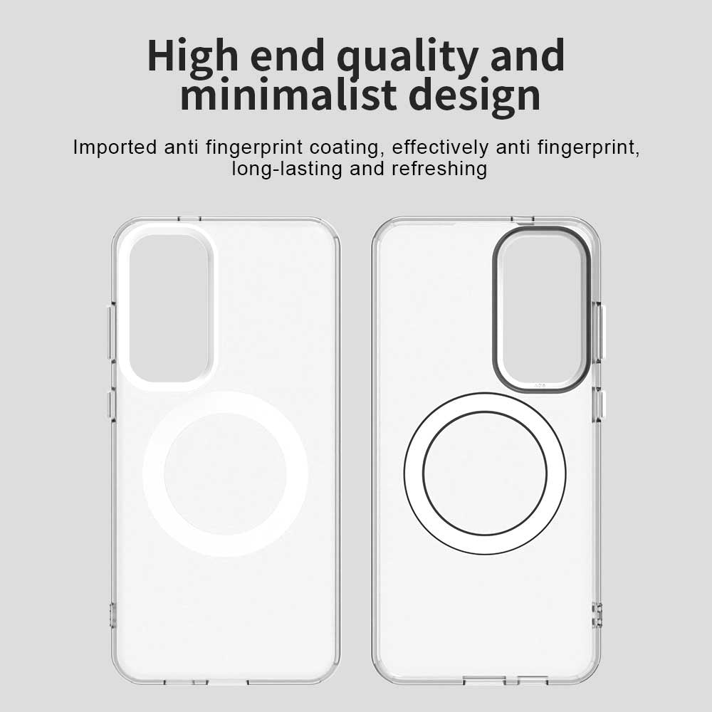 Husa MagSafe pentru Samsung Galaxy S24 FE S721, Techsuit, CandyCase, Alba