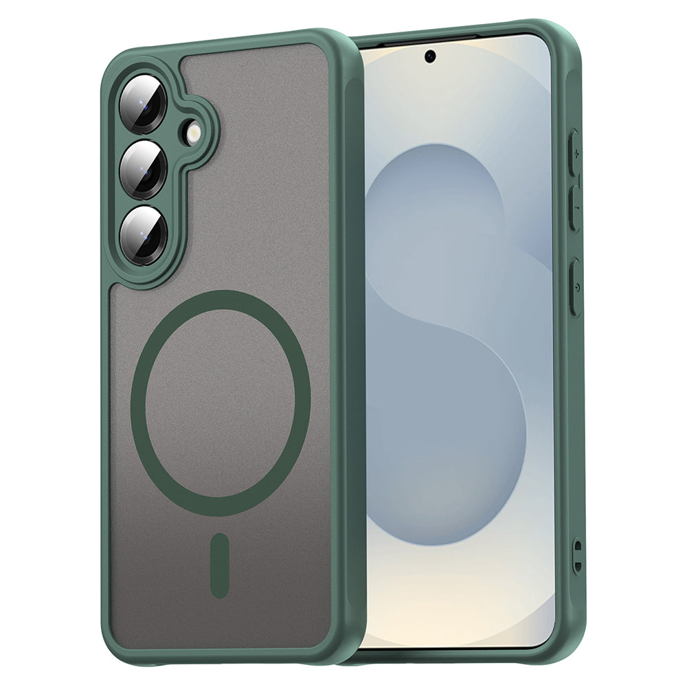 Husa MagSafe pentru Samsung Galaxy S24+ S926, Techsuit, HaloFrost II, Verde