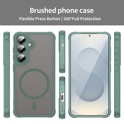 Husa MagSafe pentru Samsung Galaxy S24+ S926, Techsuit, HaloFrost II, Verde