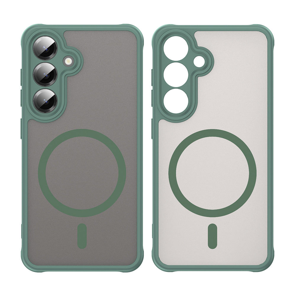 Husa MagSafe pentru Samsung Galaxy S24 S921, Techsuit, HaloFrost II, Verde