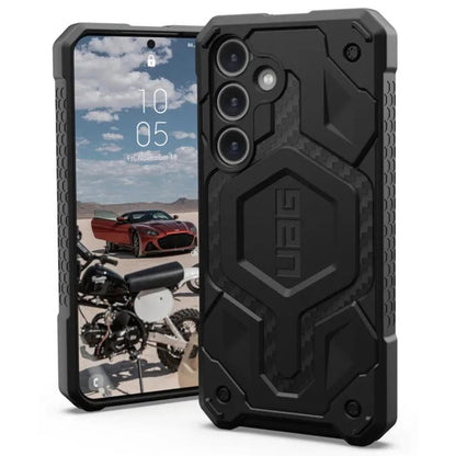Husa MagSafe pentru Samsung Galaxy S24 S921, Urban Armor Gear, Monarch Pro Carbon, Neagra