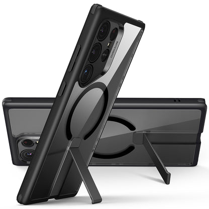 Husa MagSafe pentru Samsung Galaxy S24 Ultra S928, ESR, Boost Flickstand, Neagra Transparenta