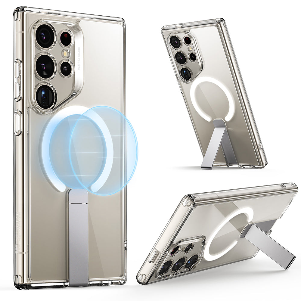 Husa MagSafe pentru Samsung Galaxy S24 Ultra S928, ESR, Boost Flickstand, Transparenta