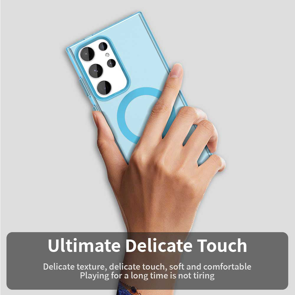 Husa MagSafe pentru Samsung Galaxy S24 Ultra S928, Techsuit, CandyCase, Albastra