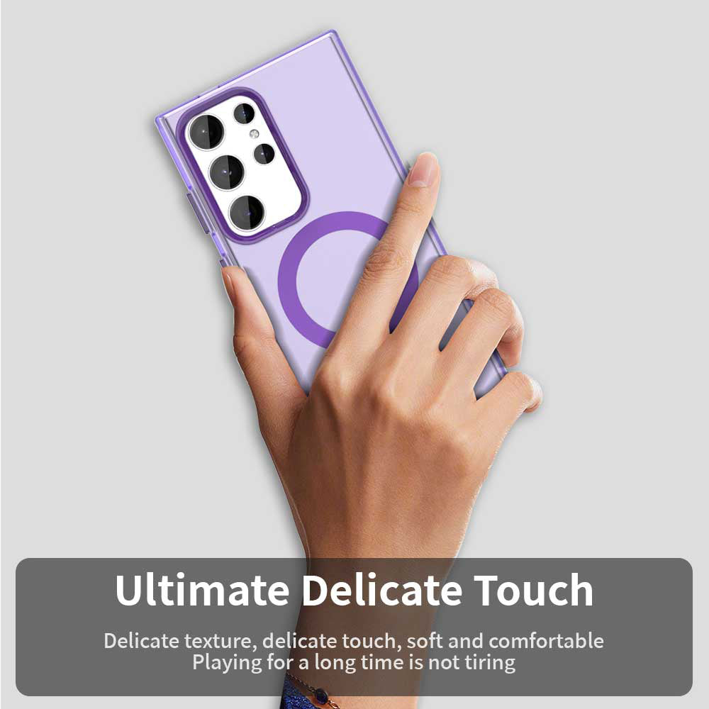 Husa MagSafe pentru Samsung Galaxy S24 Ultra S928, Techsuit, CandyCase, Mov