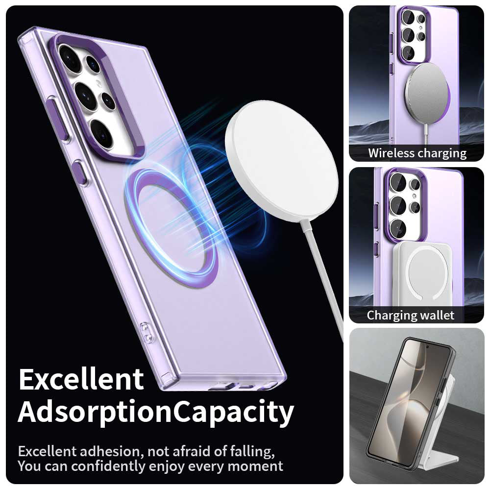 Husa MagSafe pentru Samsung Galaxy S24 Ultra S928, Techsuit, CandyCase, Mov