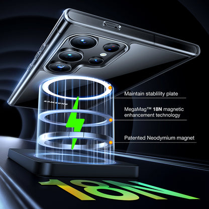 Husa MagSafe pentru Samsung Galaxy S24 Ultra S928, Torras, Diamond, Transparenta