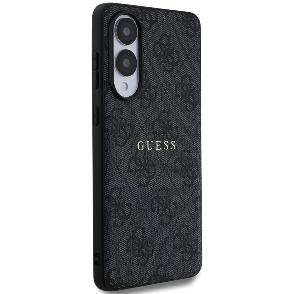 Husa MagSafe pentru Samsung Galaxy S25 Edge S937, Guess, 4G Ring Classic Logo, Neagra