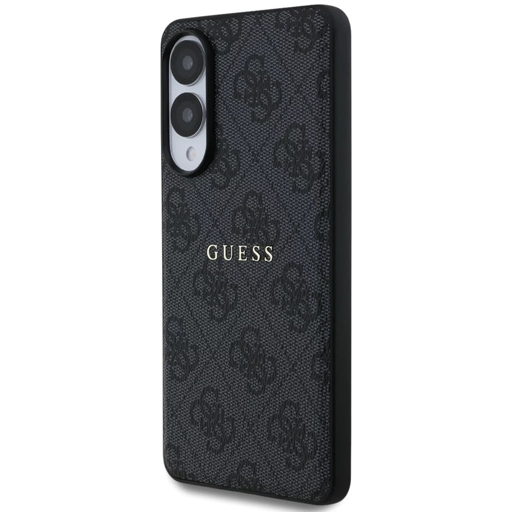 Husa MagSafe pentru Samsung Galaxy S25 Edge S937, Guess, 4G Ring Classic Logo, Neagra